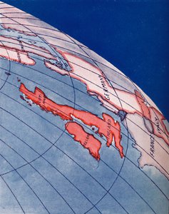 Las Islas Británicas y el Norte de Europa a las 6pm en el día del solsticio de verano, 1935 de Unbekannt