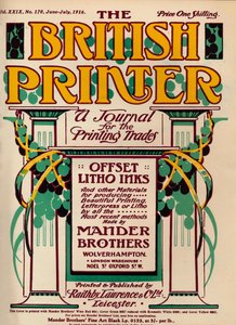 El impresor británico - anuncio, 1916 de Unbekannt