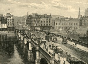 El Puente Broomielaw, Glasgow, 1898