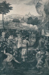 La Quema de John Huss por el Concilio de Constanza, 6 de julio de 1415, 1907 de Unbekannt