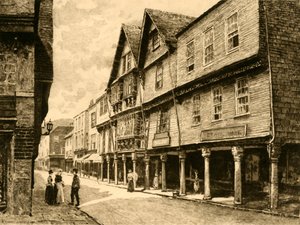 The Butterwalk, Dartmouth, 1898 de Unbekannt
