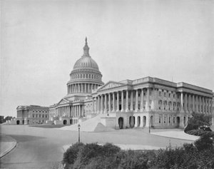 El Capitolio, Washington, siglo XIX de Unbekannt