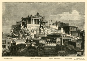 El Capitolio, desde el Monte Palatino (restauración), 1890