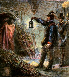 La captura de Guy Fawkes, 1605, c1850 de Unbekannt