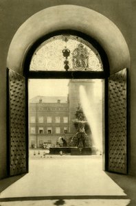 La Torre del Carillón y la Fuente de la Residencia, Salzburgo, Austria, c1935 de Unbekannt