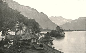 El Castillo de Chillon, Suiza, 1895 de Unbekannt