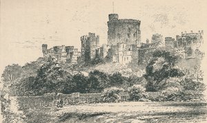 El castillo desde la orilla de Berkshire, 1895 de Unbekannt