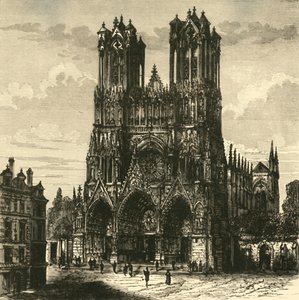 La Catedral, Reims, 1890 de Unbekannt