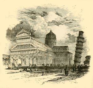 La Catedral y la Torre Inclinada, Pisa, 1890