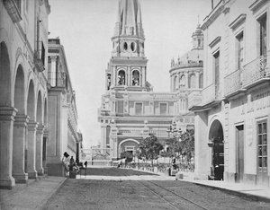 La Catedral de Guadalajara, México, c. 1897 de Unbekannt