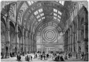 El Salón Central, Alexandra Palace, Londres, 1875