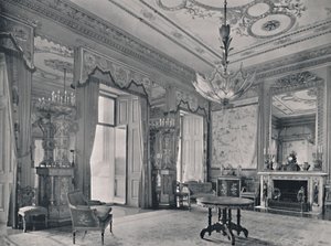 La sala central, Palacio de Buckingham, esquina sureste, 1939 de Unbekannt