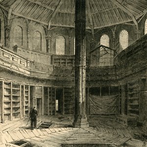 La sala capitular antes de su restauración, 1881