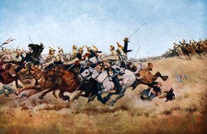 La carga de los coraceros en Rezonville, 1870, c1920 de Unbekannt