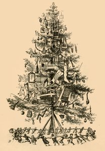 Los niños bailaron alegremente alrededor del árbol, 1882
