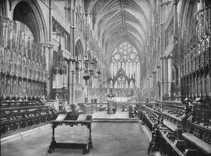 El Coro, Catedral de Lincoln, 1902