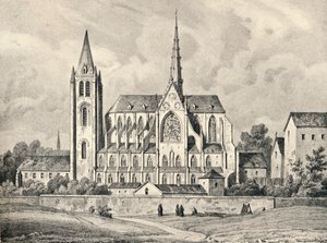 La Iglesia y Parte de la Abadía de San Víctor, 1915 de Unbekannt
