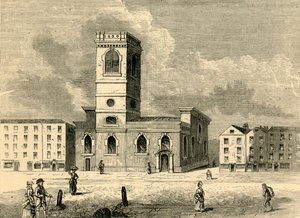 La Iglesia de Allhallows the Great en 1784, c1872 de Unbekannt