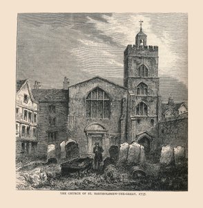 La iglesia de San Bartolomé el Grande, 1737 de Unbekannt