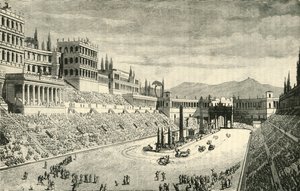 La restauración del Circo Máximo, 1890 de Unbekannt