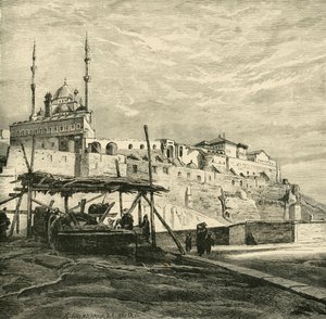 La Ciudadela de El Cairo construida por Saladino, 1890