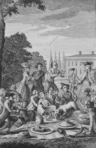 La Fiesta Campestre de los Ciudadanos, c1770 de Unbekannt