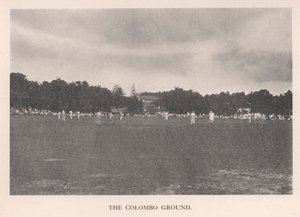 El campo de cricket de Colombo, Ceilán