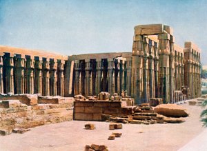 La columnata de Amenhotep III, Templo de Luxor, Egipto, siglo XX de Unbekannt