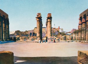 La Columnata de Amenhotep III, Templo de Luxor, Egipto, siglo XX de Unbekannt