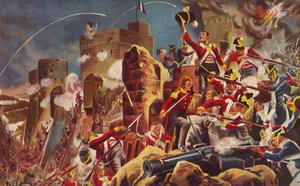 Los Rangers de Connaught. La captura de la Ciudadela en Badajoz, 1812, 1939 de Unbekannt