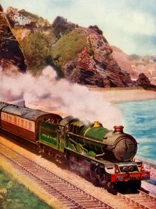 El Cornish Riviera Express tirado por una locomotora clase King