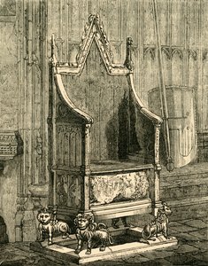 La silla de coronación, 1881 de Unbekannt