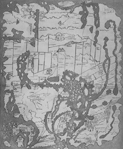 El Cottoniana o Mapa anglosajón MS Tib. BV, c. 995, 1903 de Unbekannt
