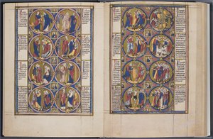 La Creación. Biblia moralizada Codex Vindobonensis 2554, ca 1250