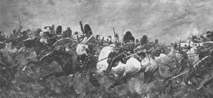 La Guerra de Crimea, 1854-56: El rally de los Scots Greys...en Balaclava, 1901