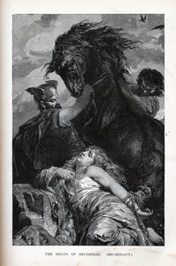 La muerte de Brunilda, Brunehaut, 1882 de Unbekannt