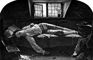 La muerte de Chatterton, 1856 de Unbekannt