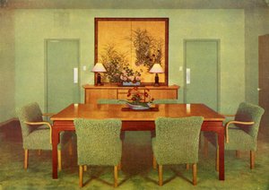 El comedor - Paul T. Frankl, Beverly Hills, California, 1941 de Unbekannt