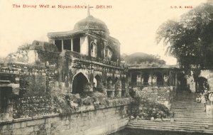 El pozo de buceo en Niyamudddins - Delhi de Unbekannt