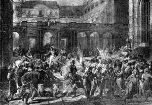 El Duque de Orleans deja el Palacio Real, París, 31 de julio de 1830, 1882-1884 de Unbekannt