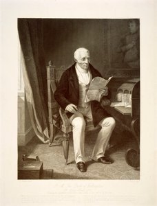 El Duque de Wellington leyendo despachos en su casa de Apsley House, Londres, 1846 de Unbekannt