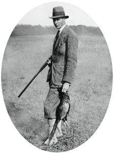 El Duque de York en una fiesta de caza en 1922, 1937 de Unbekannt