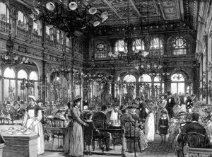 El Restaurante Duval en el Quai de Billy, París, 1889 de Unbekannt