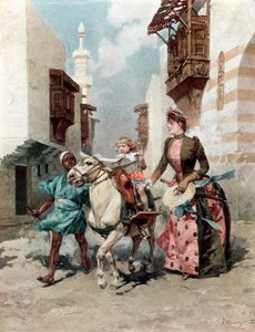 El Barrio Egipcio en la Exposición Universal, París, 1889 de Unbekannt
