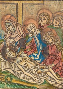 El embalsamamiento de Cristo, c. 1480-1490 de Unbekannt