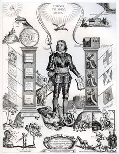 El emblema de las distracciones de Inglaterra, 1658, 1899 de Unbekannt