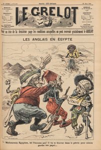 Los ingleses en Egipto. Caricatura de Le Grelot, 22 de marzo de 1896, 1896 de Unbekannt