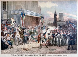 El enrolamiento de voluntarios, 22 de julio de 1792, 1895 de Unbekannt