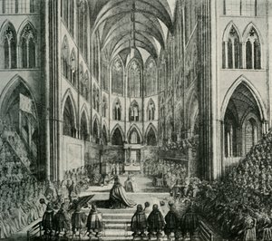 La entronización del Rey Carlos II