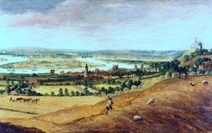 Los alrededores de Londres desde Greenwich, c1620-1630 de Unbekannt